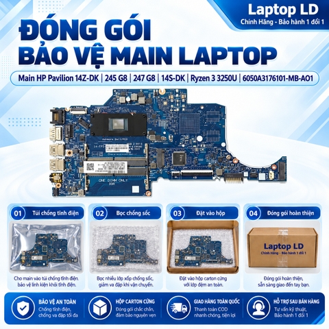 Gói hàng main HP Pavilion 14Z-DK 245 G8 247 G8 14S-DK mã 6050A3176101-MB-AO1 trước khi gửi khách