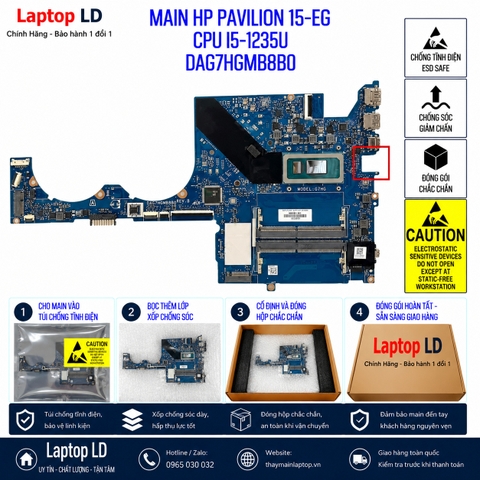 Gói hàng main HP Pavilion 15-EG mã DAG7HGMB8B0 trước khi gửi khách