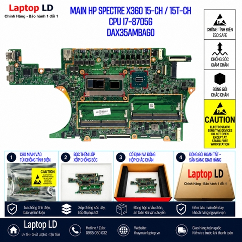 Gói hàng main HP Spectre x360 15-CH 15T-CH mã DAX35AMBAG0 trước khi gửi khách