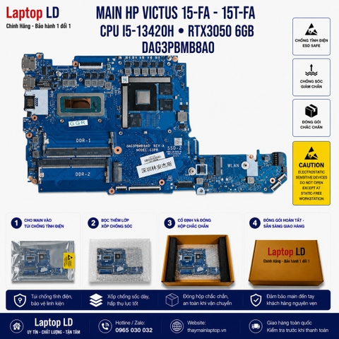 Gói hàng main HP Victus 15-FA 15T-FA mã DAG3PBMB8A0 trước khi gửi khách