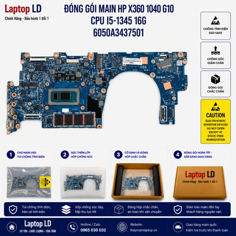 Gói hàng main HP x360 1040 G10 mã 6050A3437501 trước khi gửi khách