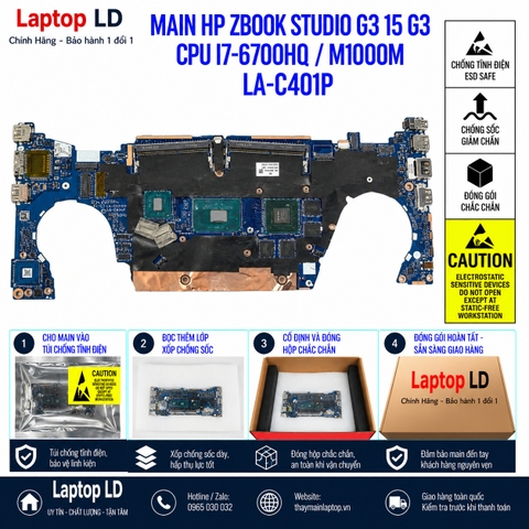 Main HP ZBook Studio G3 15 G3 | CPU I7-6700HQ / M1000M | LA-C401P
