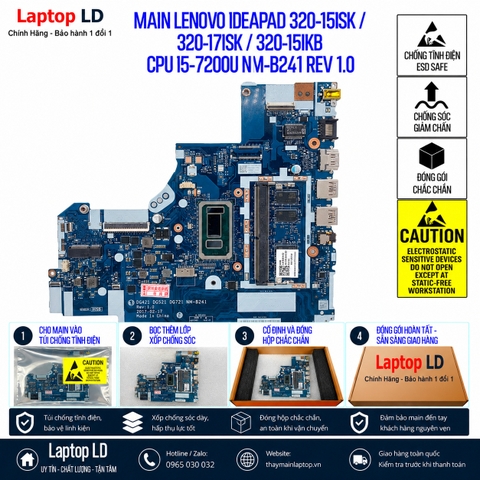 Gói hàng main Lenovo IdeaPad 320-15ISK 320-17ISK 320-15IKB mã NM-B241 REV 1.0 trước khi gửi khách
