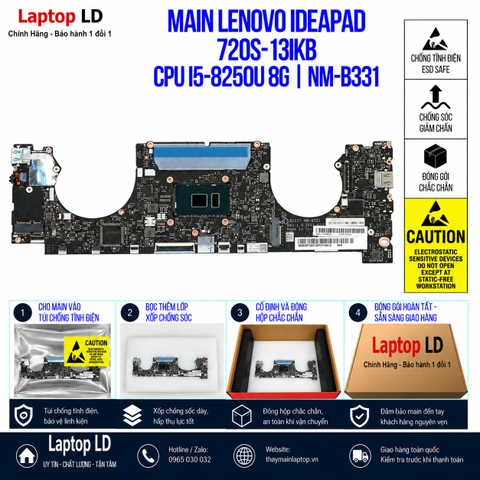 Gói hàng main Lenovo IdeaPad 720S-13IKB mã NM-B331 trước khi gửi khách