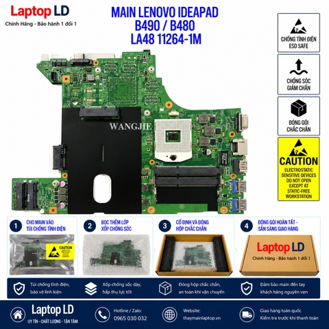Gói hàng main Lenovo IdeaPad B490 B480 mã LA48 11264-1M trước khi gửi khách