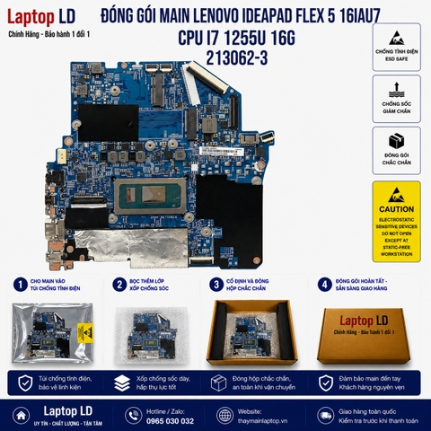 Gói hàng main Lenovo IdeaPad Flex 5 16IAU7 mã 213062-3 trước khi gửi khách