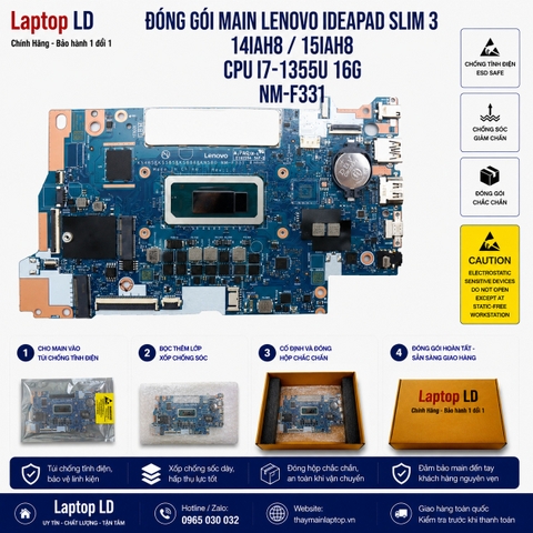 Gói hàng main Lenovo IdeaPad Slim 3 14IAH8 15IAH8 mã NM-F331 trước khi gửi khách