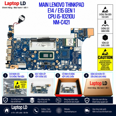 Gói hàng main Lenovo ThinkPad E14 E15 Gen 1 mã NM-C421 trước khi gửi khách