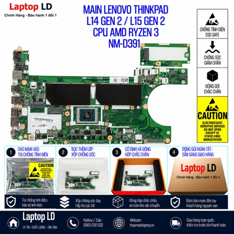 Gói hàng main Lenovo ThinkPad L14 Gen 2 L15 Gen 2 mã NM-D391 trước khi gửi khách