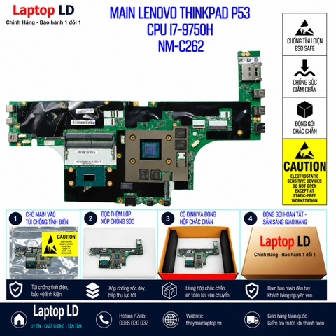 Gói hàng main Lenovo ThinkPad P53 mã NM-C262 trước khi gửi khách