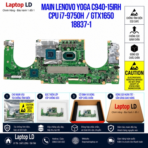 Gói hàng main Lenovo Yoga C940-15IRH mã 18837-1 trước khi gửi khách