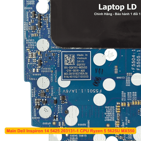 IC nguồn và chipset trên main Dell Inspiron 14 5425 203131-1 CPU R5-5625U