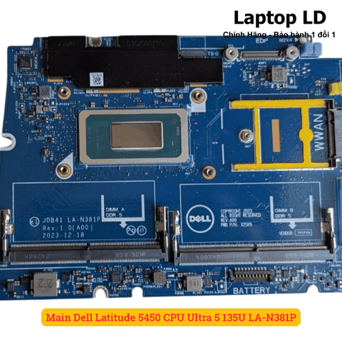 Khe RAM 16GB hàn sẵn trên main Dell Latitude 5450 Ultra 5 135U
