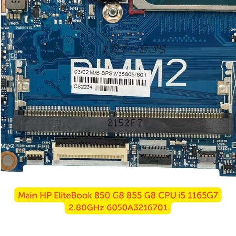 Khe RAM DDR4 DDR5 Trên Main HP EliteBook 850 G8 855 G8