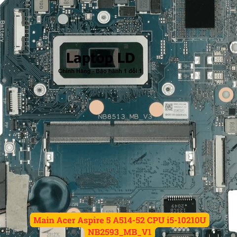 Khe RAM DDR4 trên Main Acer Aspire 5 A514-52