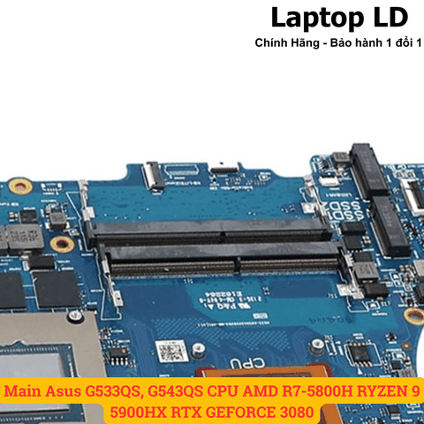 Khe SSD M.2 NVMe trên main Asus ROG Strix G543QS CPU Ryzen 9 5900HX