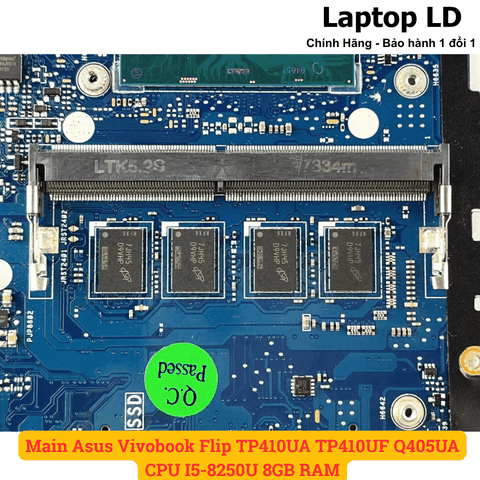 Khe RAM DDR4 trên Main Asus Vivobook Flip TP410UA/TP410UF/Q405UA