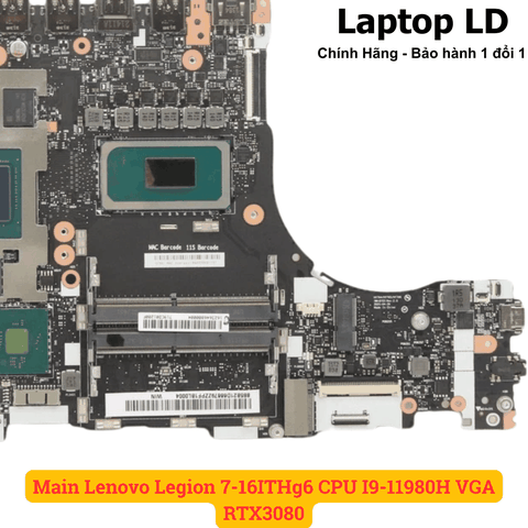 Khe RAM DDR4 trên main Lenovo Legion 7-16ITHg6 CPU i9-11980H