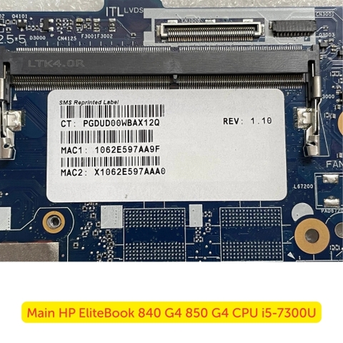 Khe RAM DDR4 Trên Main HP EliteBook 840 G4 850 G4 i5-7300U