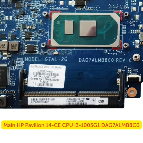 Khe RAM DDR4 Trên Main HP Pavilion 14-CE DAG7ALMB8C0
