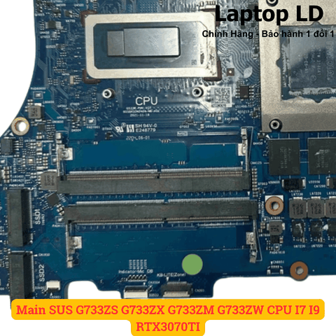 Khe RAM DDR5 trên main ASUS ROG Strix G733ZW CPU i7 / i9
