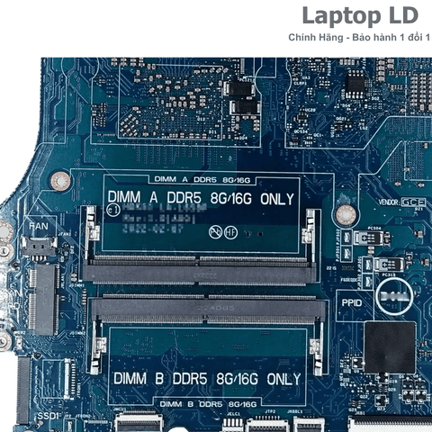 Khe RAM DDR5 trên main Dell Alienware M15 R7 LA-L651P