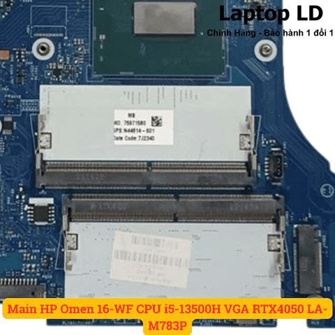 Khe RAM DDR5 trên main HP OMEN 16-WF CPU i5-13500H