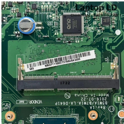 Khe/RAM onboard trên main Acer Aspire ES1-533 N4200