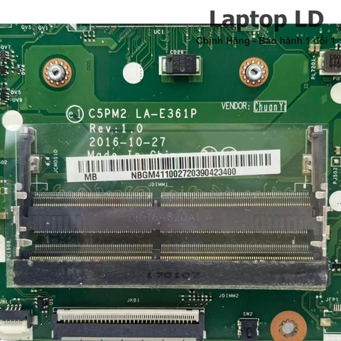 Khe RAM trên main Acer Aspire VX5-591G LA-E361P
