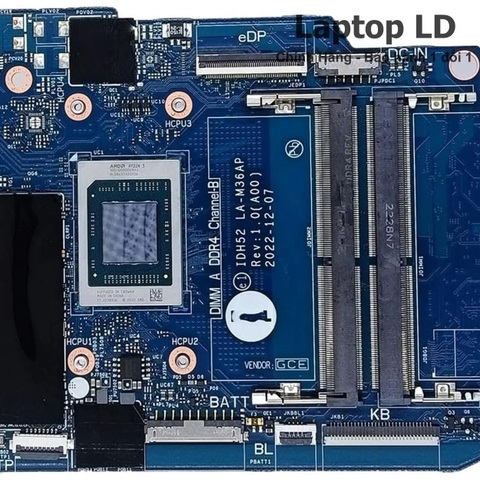 Khe RAM trên main Dell Inspiron 14 3435/15 3535 R7-7730U — Laptop LD
