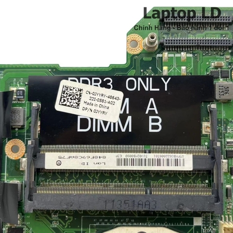 Khe RAM trên main Dell Vostro V3450 DA0V02MB6E1