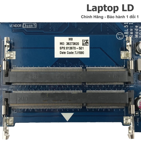 Khe RAM trên main HP 15-AF LA-C781P