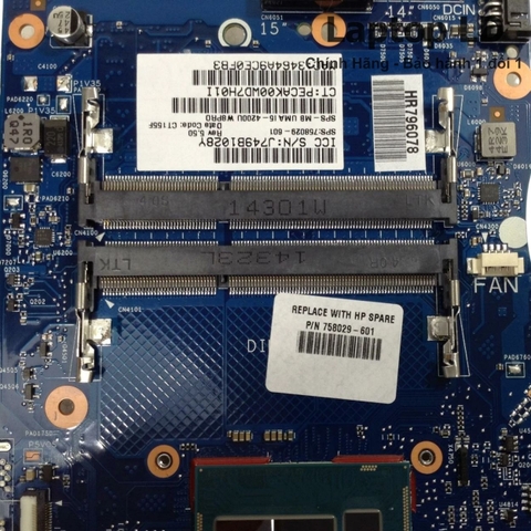 Khe RAM trên main HP 350 G1 6050A2608301