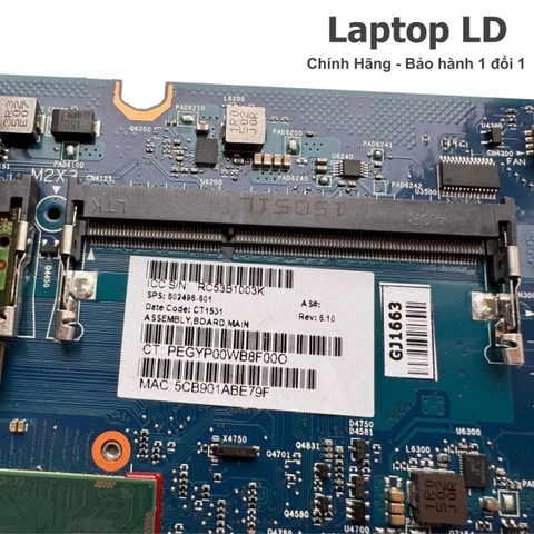 Khe RAM trên main HP EliteBook 720 G1 / 820 G1 6050A2560501