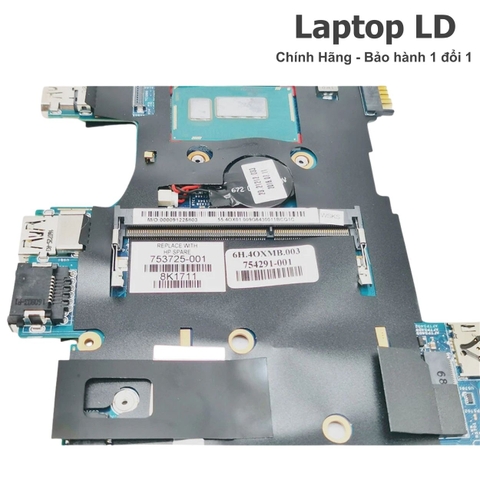 Khe RAM trên main HP EliteBook 810 G2 13246-1