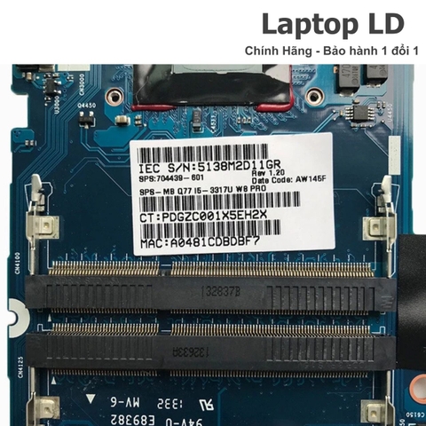 Khe RAM trên main HP EliteBook Folio 9470M 6050A2514101