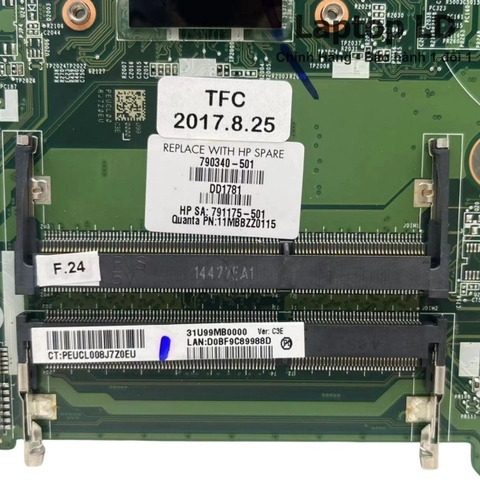 Khe RAM trên main HP Pavilion 14-F DA0U99MB6C0