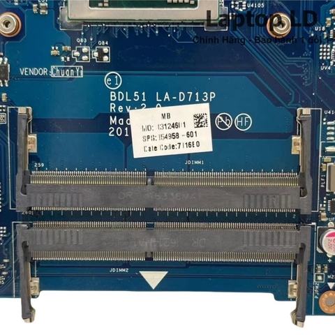 Khe RAM trên main HP Pavilion 15-BA LA-D713P
