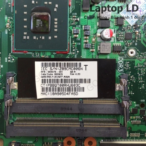 Khe RAM trên main HP ProBook 4410s / 4510s / 4411s / 4710s 6050A2252601-MB-A04
