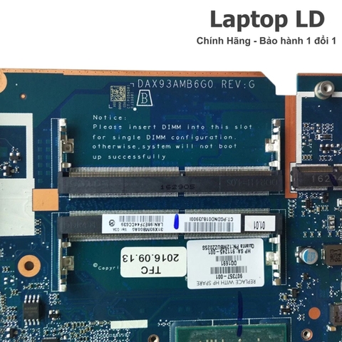 Khe RAM trên main HP ProBook 455 G4 DAX93AMB6G0