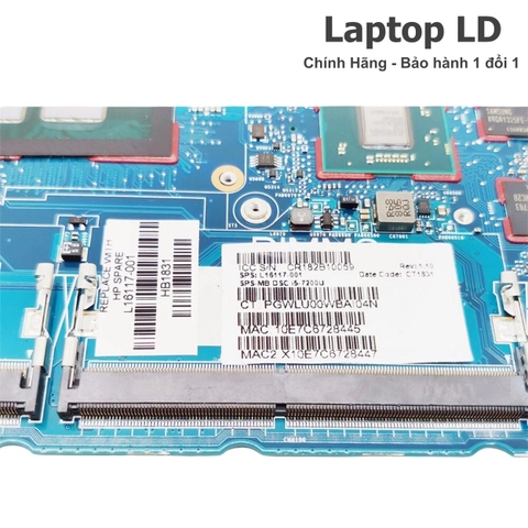 Khe RAM trên main HP ZBook 14u G5 / 15u G5 6050A2930901-M
