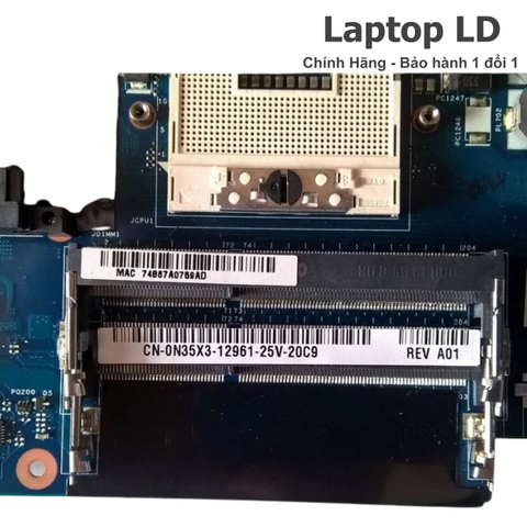 Khe RAM trên mainboard Dell Inspiron 15R hỗ trợ nâng cấp bộ nhớ