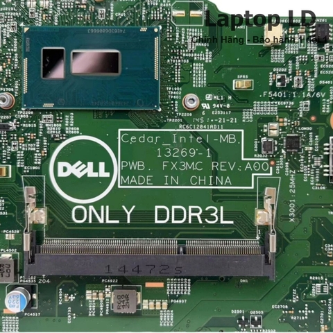 Khe RAM trên mainboard Dell 13269-1 cho phép nâng cấp bộ nhớ