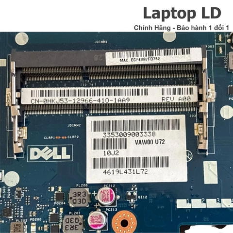 Khe RAM trên mainboard Dell Inspiron 3521 hỗ trợ nâng cấp bộ nhớ