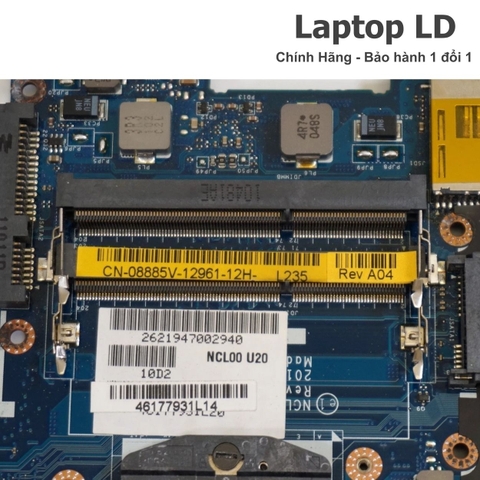 Khe RAM trên mainboard Dell LA-5471P LA-5472P cho phép nâng cấp bộ nhớ
