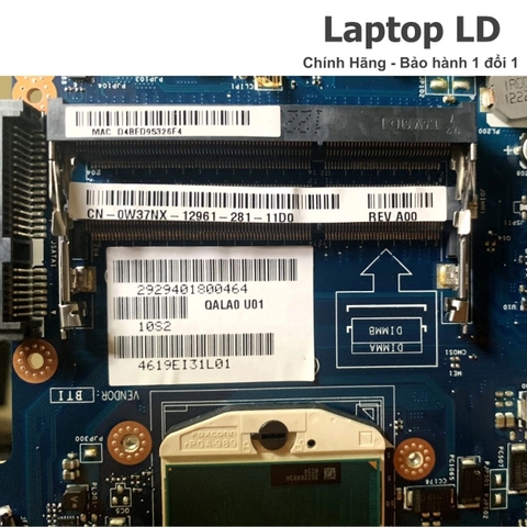 Khe RAM trên mainboard Dell Latitude E6530 cho phép nâng cấp bộ nhớ