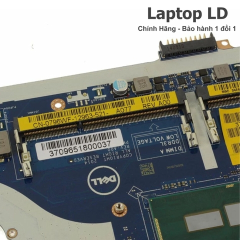 Khe RAM trên mainboard Dell Latitude E7450 hỗ trợ nâng cấp dung lượng bộ nhớ