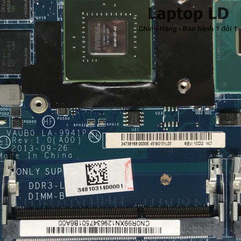 Khe RAM trên mainboard Dell XPS 15 9530 hỗ trợ nâng cấp bộ nhớ