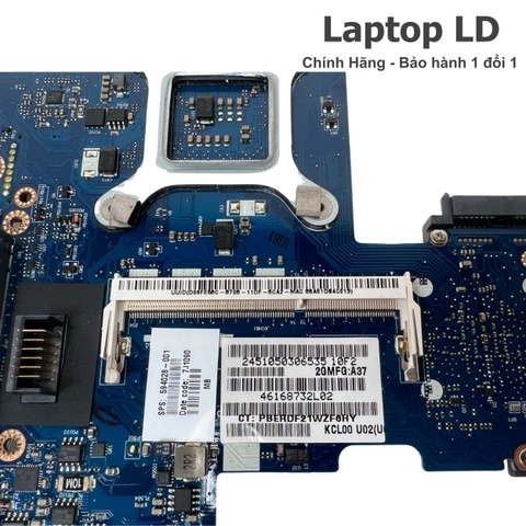 Khe RAM trên mainboard HP LA-4902P cho phép nâng cấp bộ nhớ linh hoạt
