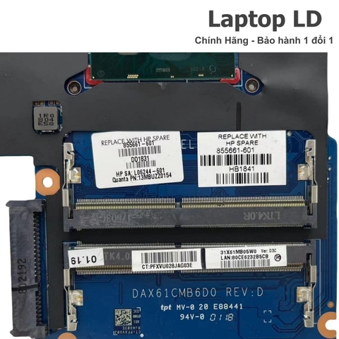 Khe RAM trên mainboard laptop HP Probook 430 G3 / 440 G3 mã DAX61CMB6C0